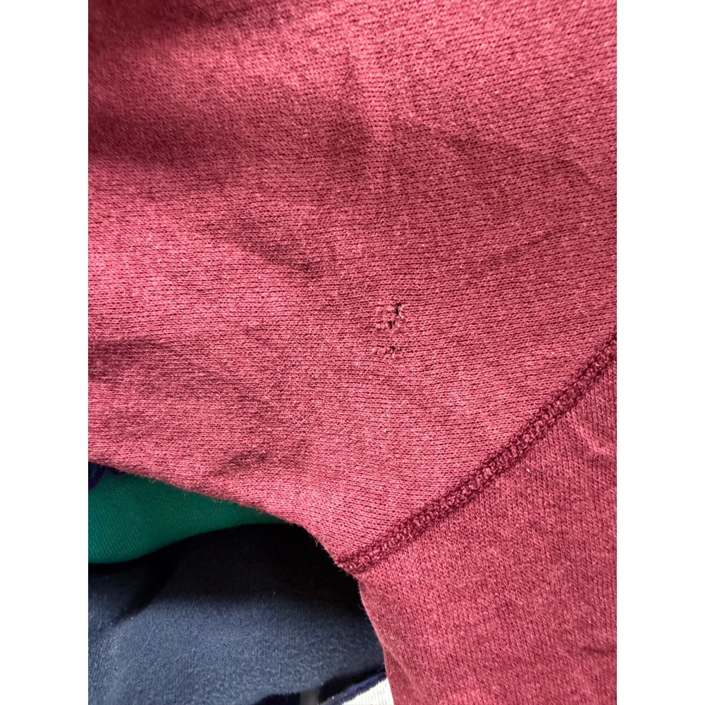 Vintage 80s Texas A&M Aggies Sweatshirt XL Maroon Tournament Apparel Thrashed - Picture 10 of 10
